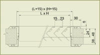 Схема вентиляционной решетки АВ2