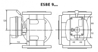 Габаритные размеры клапанов ESBE92