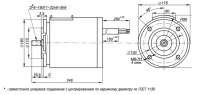 Габаритные, установочные и присоединительные размеры двигателя 5АС80МВ4ГУЗ
