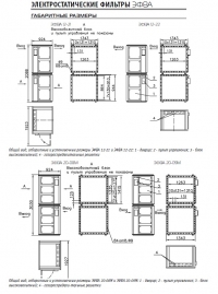 габаритные размеры ЭФВА 12, 20