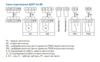 Схема подключения щита управления резервным вентилятором ЩУВ7