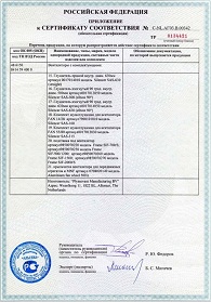Приложение к сертификату соответствия (7) вентилятора FAN-1428