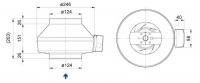 Габаритные размеры. Вентиляторы серии K 125 XL