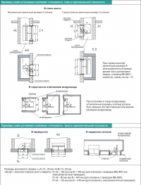 Примеры схем установки стенового типа клапанов