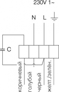 Схема подключения. Вентилятор CE 140