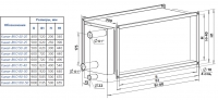 Габаритные размеры воздухоохладителей Канал-ВКО