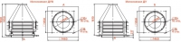 Габаритные размеры вентилятора КРОС-10-ДУ