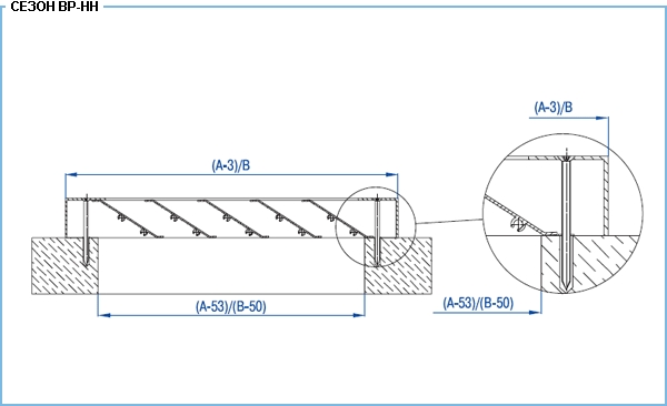 Монтаж вентиляционной решетки ВР-НН