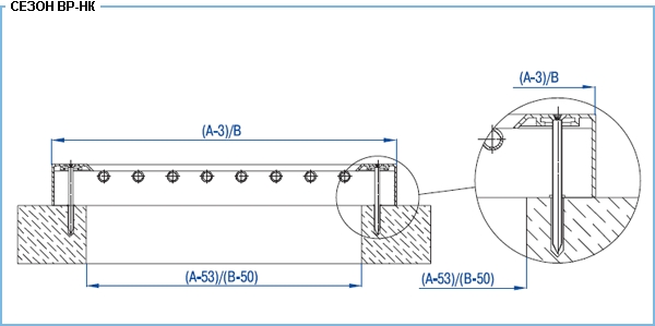 Монтаж вентиляционной решетки ВР-НК