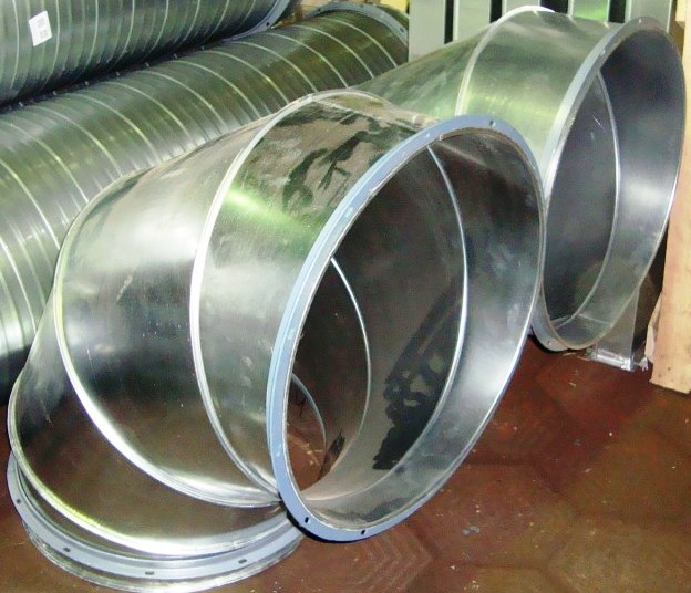 Отвод 90 градусов круглого сечения