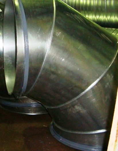 Отвод 90 градусов круглого сечения