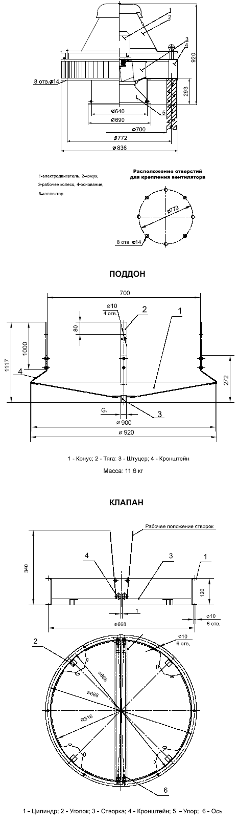 Габаритные размеры ВКРМ 6,3