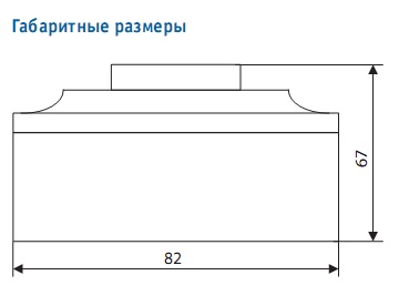 Габаритные размеры пульта управления частотным регулятором скорости ПУ ATV