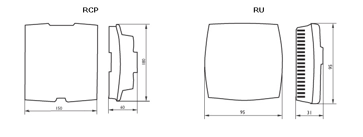 Габаритные размеры контроллеров Regio Maxi