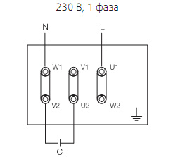 Схема подключения. Вентилятор EX 140-4C, EX 140-2C, EX 180-4C