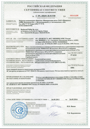ВАЙРЕД МАТ 105/ Пожарная безопасность / Польша